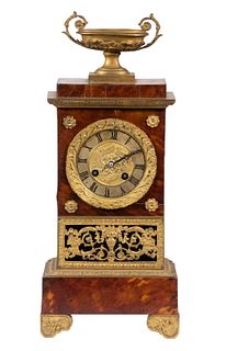 FRENCH NEO-CLASSICAL MANTEL CLOCK BY SAMUEL MARTIE ET CIE
