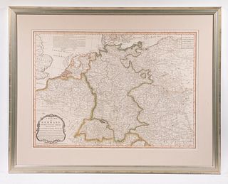 1805 MAP OF GERMANY, LAST YEAR OF THE HOLY ROMAN EMPIRE