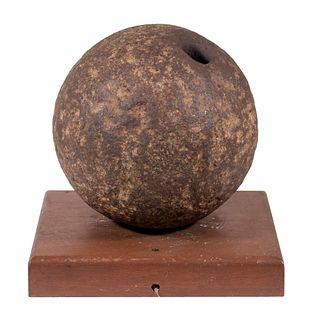 LARGE CIVIL WAR NAVAL EXPLODING CANNONBALL, ENCRUSTED