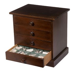 MINIATURE CHEST WITH SHELL COLLECTION