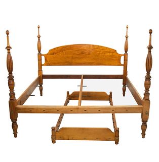 KING SIZE BED & TRUNDLE BY LEONARDS NEW ENGLAND