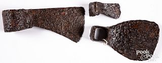 Three excavated iron artifacts