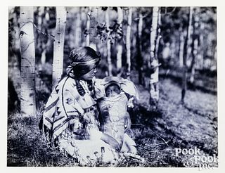 Framed print of a Native American Woman