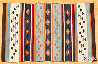 Vibrant Navajo Indian crystal rug