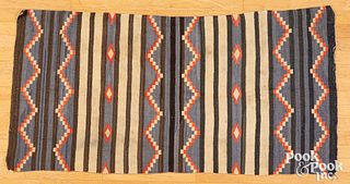 Navajo Indian aniline-dyed blanket, early 20th c.