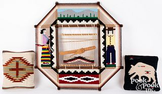 Navajo Dine Indian pictorial wall hanging