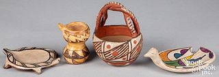 Group of Native American Indian pottery