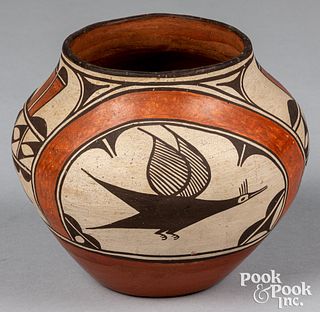 Zia Pueblo Indian polychrome pottery olla