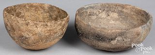 Two Prehistoric Southwestern Indian pottery bowls