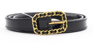 Chanel Patent Leather Belt