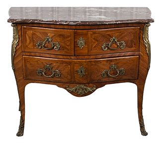 Louis XV Style Gilt Mounted Commode