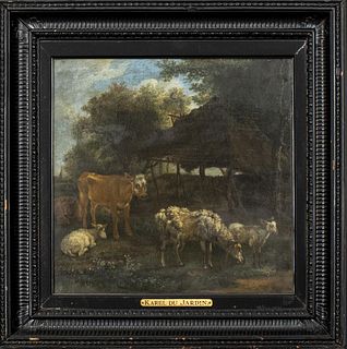 Karel Dujardin Attr. Pastoral Scene Oil on Canvas