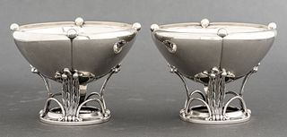 Richard Dimes Sterling Silver Bowls, Pair