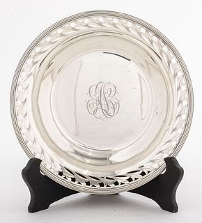 Alvin Sterling Silver Reticulated Bowl
