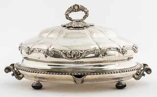Silver-Plate Dome and Platter Roast Server