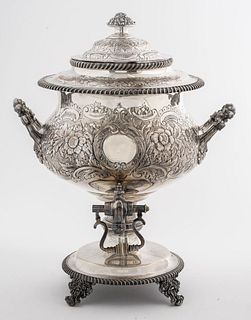 George III English Silver-Plate Hot Water Urn
