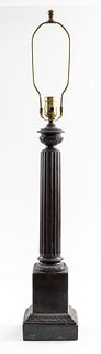 Grand Tour Bronze Column Table Lamp