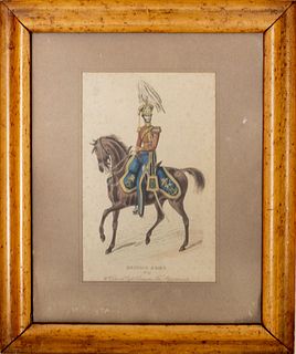"The British Army" Hand-Colored Engraving