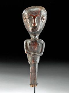 Early 20th C. Indonesian Wood Figural Totem