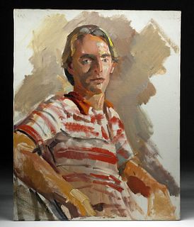W. Draper Painting - Portrait of Young Man, 1972
