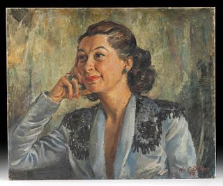 William Draper Painting - "Ilka Chase" (1948)