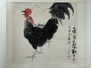 YANG SHANSHEN (1913-2004) Roosters