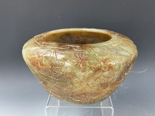 A Chinese Carving Jade Water Pot