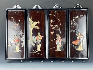 Chinese Shoushan Stone Decorative Screens