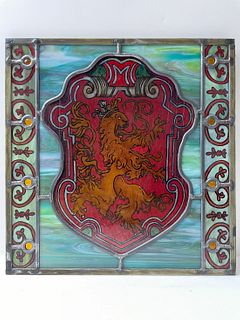 A Stained Glass Rampat Lion