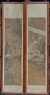 A Pair of Chinese Painting Qing Period