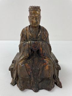A Chinese Antique Bronze Figure Deity