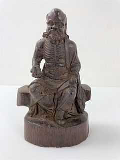 A Chinese Carving Bamboo Root of Luohan