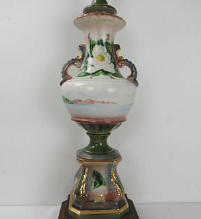 A Eurpean Porcelain Vase Lamp