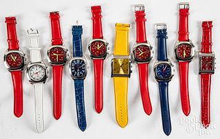 Ten Locman wristwatches.