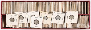 Collection of cased silver Roosevelt dimes