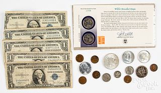 US coins and currency, etc.