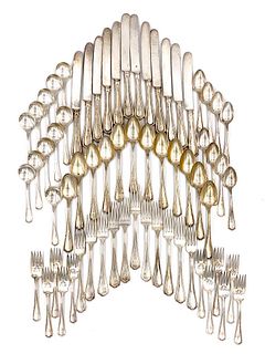 Reed and Barton Sterling Flatware Service, Hepplewhite 