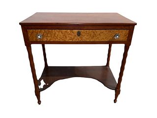 American Maple and Birdseye Maple One Drawer Stand, 19thc.