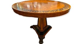 Baker Furniture Inlaid Center Table