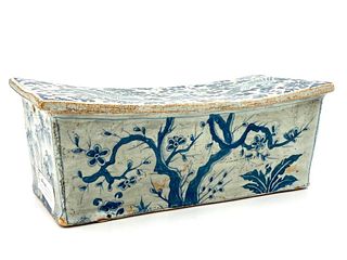 Chinese Blue and White Porcelain Pillow