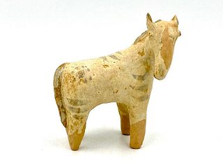 Thai Sawankhalok Glazed Ceramic Donkey