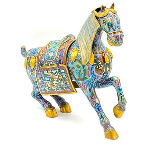 Chinese Cloisonne Figure of a Horse