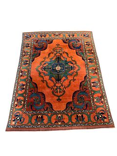 Large Antique Afghan Carpet