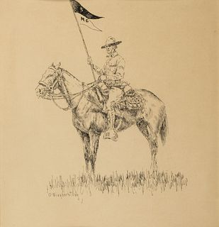 Olaf Wieghorst (1899–1988) – Self Portrait 5th Cavalry 