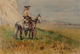 Richard Lorenz (1858–1915) – On the Sioux Lookout – Nebraska 