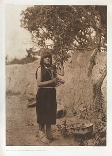 Edward S. Curtis (1868–1952) – The Fruit Gatherer – San Ildefonso; Tablita Dancers and Singers – San Ildefonso; The Terraced Houses of Zuni 