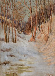 Robert Fletcher Gilder (1856–1940) – Winter Forest 