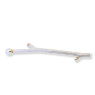 Iridescent Grey Pearl Twig Pin