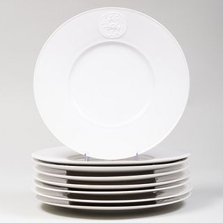 Set of Eight Berlin Porcelain 'Arkadia' Dinner Plates