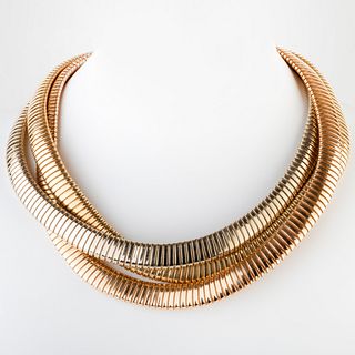 Wingrill 18k Gold Three Strand Necklace